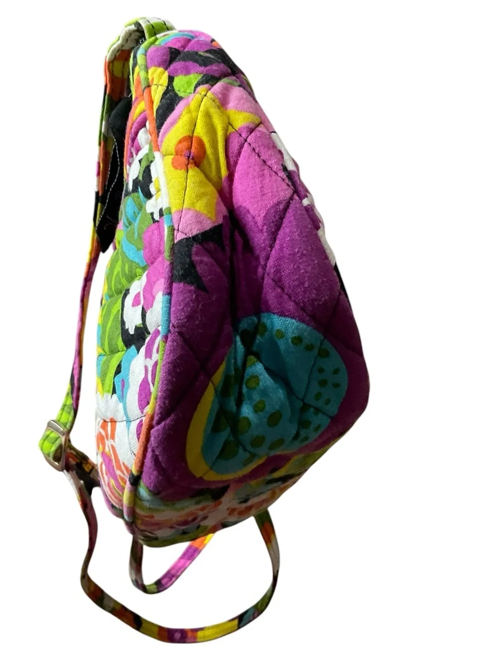 Vera Bradley Frannie Quilted Floral Crossbody in Va Va Bloom